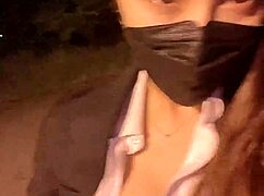 Outside with asian japanese