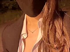 Outside with asian japanese