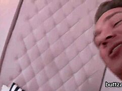 Gorgeous Semi-Naked Tight Girl Gets Poked In Gaped Ass Hole