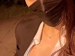 Outside with asian japanese