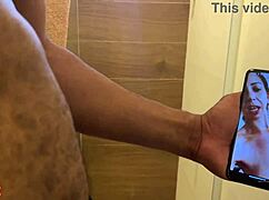 Watch your naughty milf wife in this hot threesome video call?