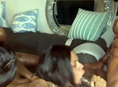 Threeway with Juicy Pussies Dripping Wet