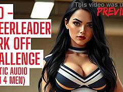 cheerleader makes you cum hard in audio porn jerk off contest