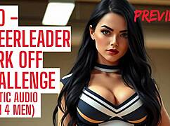 cheerleader makes you cum hard in audio porn jerk off contest