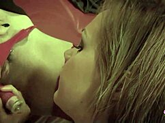 redhead tattooed slut inserts two fingers into her beautiful girlfriends tight pussy