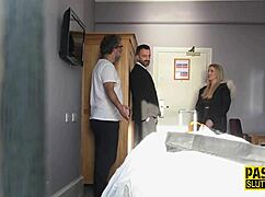 busty blonde submissive enjoys a sensual bdsm session with toys