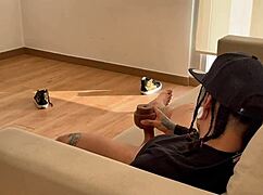 My stepmom catches me jerking off and pops my cherry