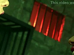 KAIA KANE SCARES BLONDE DAMSEL PAIGE AND FUCKS HER WITH FINGERS AND VIBE