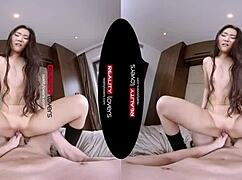 katana the ASIAN DRAGON RIDES monster cock