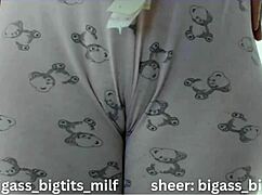 colombian milf shows off cameltoe in homemade video