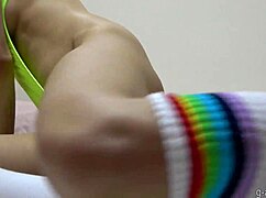 petite japanese girls in extremely high-cut leotard