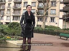 short haired brunette babe getting banged in an amazing gangbang 😈