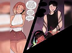 When girlfriend is available, she takes big cock deep in her ass