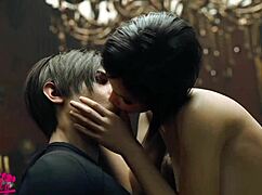 Ada wong lustfully rides leon