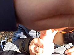 public blowjob and fingering with cum on tits 😏