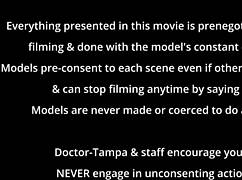 freshman gets mandatory hitachi orgasm from nurse - donna leigh