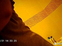 Spy Camera Captures Nude Tits In Shower