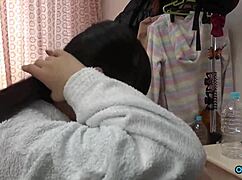 The Changing Room Gets Steamy Once The Asian Babe Starts Craving Creampies And A Facial