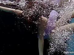 aneta purple dress pool