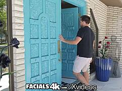 Lila Love dates two guys in scandalous multiple facial threesome