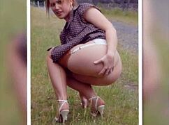 Outdoor ass gets pounded hard