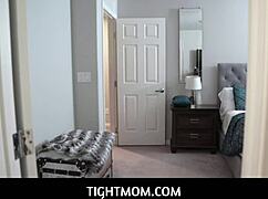 Skinny teen feels intense orgasm with stepdad