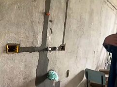 Bricklayer got excited seeing boss's wife in short clothes