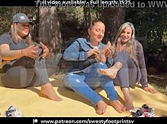 Taking off sweaty shoes and socks on the cableway in Medellin part 2