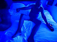 our experiment with ultraviolet light in the bedroom.
