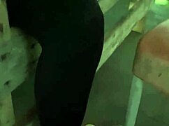 i'm a slim waist bitch flashing my puffy pussy at the public beach