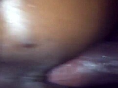Stroking wet pussy bent over doggystyle