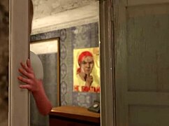 Мультяшная ше-милфа соблазняет парня и девку на бисексуальный анал