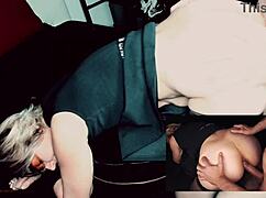 French cougar stepmother tries rough anal sex with dirty talk and hot ass fucking