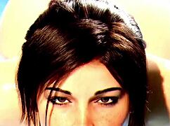 Want to explore Lara Croft's pornosexual paradise in this goon edit?