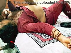 Indian desi bhabhi working out with gym boys