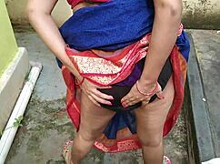 did you see stepmom peeing in the backyard before quick sex and cum on boobs?