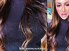 Beautiful natalia horny milf model in clothed stream