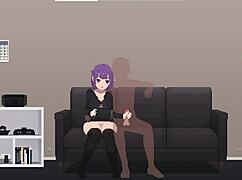 Passive girl with big natural tits fucked in all holes