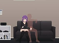 Passive girl with big natural tits fucked in all holes