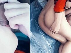 Stepbrother puts his penis in her mouth my stepbrother stands up to fuck me until he cums on me