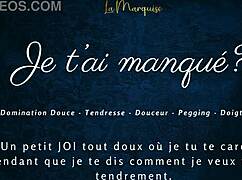 je t'ai manqué - french audio joi pegging girl fucks guy