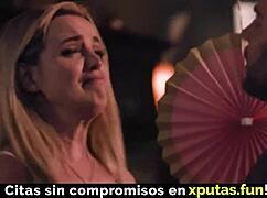 blonde and brunette enjoy threesome sex family taboo - spanish sub