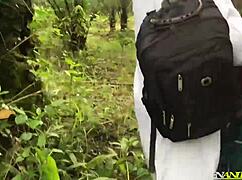 The doctor and science student got caught fucking in the bush.