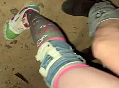 Skinny 18yo Meets Foreign Teacher On Florida Beach