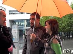 Boyfriend Sells His Sweet-Looking Legal Age Teen Girlfriend For Rough Fucking