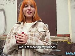 i picked up that russian redhead in public for a quick outdoor encounter