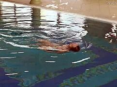 Watch Lina Mercury In Red Lingerie Underwater