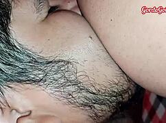 Watch this Mexican homemade video of big tits and ass. With big black cock fucking