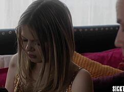 Dirty Stepdad Derrick Pierce Takes Virginity from Petite 18+ Teen Stepdaughter Coco Lovelock in Taboo Fucking