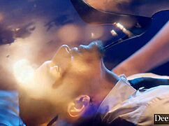 deeper tiny 18+ hottie aubrey rides his hard cock all night long, from cowgirl to doggystyle, deepthroat and cumshot